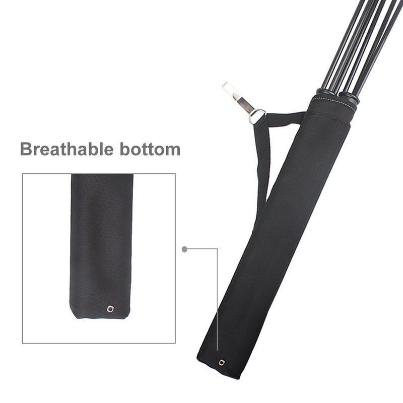 Kratarc Archery 2 Tube Hip Arrow Quiver Waist Hanged Carry Bag with Hook for Shooting (Black) - Image 4